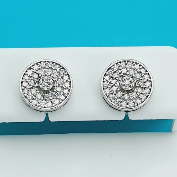 "925 Sterling Silver CZ Beautiful Earrings for Women, 1USPAR4166 - Picture 8 of 11